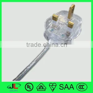 High Quality Beauty Assemble and Install BS Three Pin Electrical ac Power Cord Plug thumbnail-1