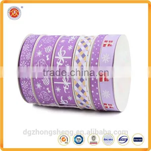 2016 Custom High Quality Printed Grosgrain Ribbons Satin Ribbons for Holiday Decoration / Gift Packing thumbnail-3