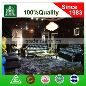 H001 New European Style Living Room Classic Leather Sofa With Buttons thumbnail-4