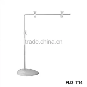 Lifting Promotion L Shape Metal Advertising Equipment Sign Holder With Round Base thumbnail-1