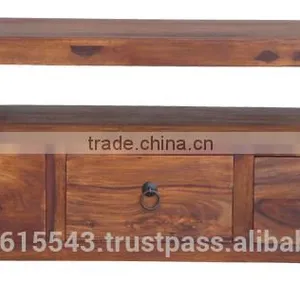 Sourav 3 Drawer Plasma TV Unit thumbnail-1