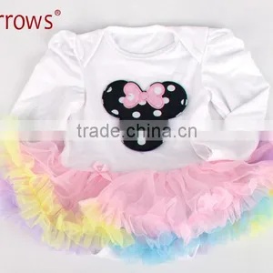 LTZ008-B 0-12 Month Girl Dress Blue Girl Dress Princess Long Sleeve Dress Wholesale Dance Dress thumbnail-3