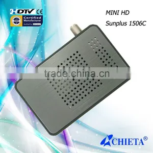 Sunplus1506c Chipset Mini Size Full HD 1080P DVB-S2 Satellite Set Top Box for Home Use thumbnail-1