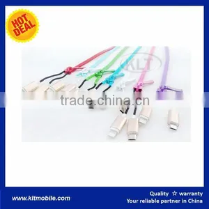 Fashion Design High Quality Lighting Zippper 2 in 1 Usb Cable IPH5/6 & MICRO USB thumbnail-2