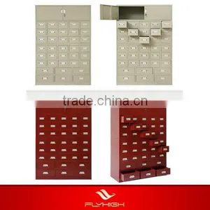 Steel Thirty-six Drawer Metal Medicine Cabinet Size thumbnail-2
