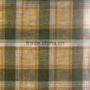 Plaid Linen Viscose Blended Fabric thumbnail-1