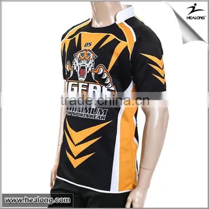 Discount Manufacturer Thermal Transfer Printing Cheap Authentic Team Set Rugby Jersey thumbnail-1