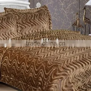 High Quality Throw Fake Fur/PV Fur/faux Fur & Sherpa Blanket/ Bedding Sets thumbnail-1