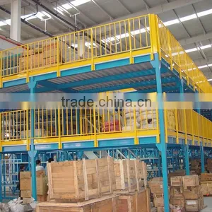 Custom Warehouse Storage Steel Mezzanine Floor Racking System thumbnail-1