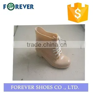 Jelly High Heel Rubber Rain Boots Women thumbnail-1