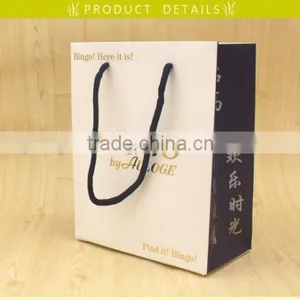Gold Foil Shopping Bag With Cotton String for Fashion thumbnail-2