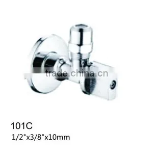 Sanitary Brass Angle Stop Valve(with Long Nut 3/8"*10mm) thumbnail-1