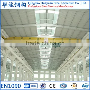 Fireproof Prefabricated Steel Workshop With 5 Tons Crane thumbnail-5