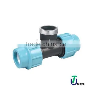 PP 90 Tee With Female Threaded Offtake DIN 8076 / ISO 14236 (Italian Style) thumbnail-1