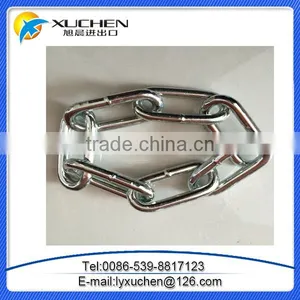 Straight Welded Steel Link Chain Standard DIN763 Link Chain With Best Factory Price thumbnail-1