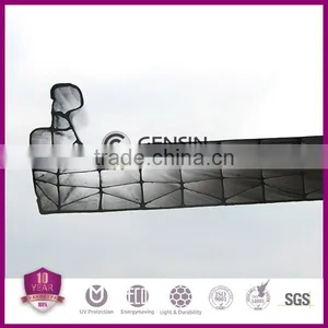 15 Years Gurantee Gensin U-lock Polycarbonate Sheets thumbnail-1