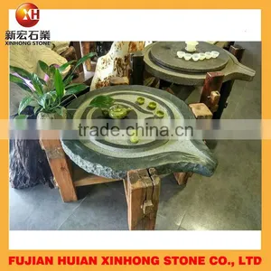 Natural Round Granite Gongfu Tea Tray for Decoration thumbnail-4