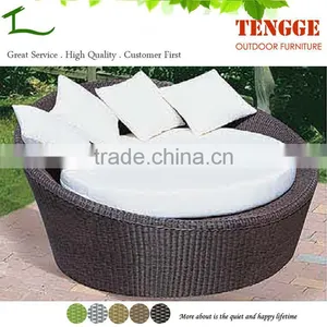 YH-8003 Outdoor Round Rattan Wicker Recreation Lounger thumbnail-1