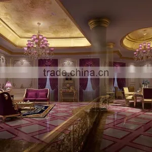 Romantic 3D Luxurious European Villa Rendering With Purple Theme thumbnail-1