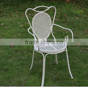 2015 Vintage Metal White Chair Furniture thumbnail-1