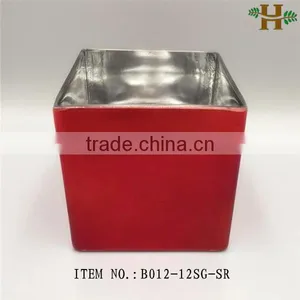 Mercury Square Block Glass Candle Holder thumbnail-3