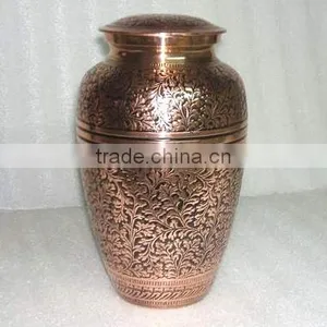 Copper Finish Cremation Urn thumbnail-1