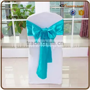 Soft Silk Satin Fabric Chair Sash for Chair thumbnail-4