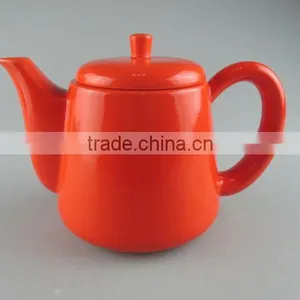 Stocked Glazed Colored Ceramic Teapot, Coffee Pot thumbnail-1