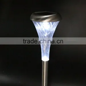 24pk Stainless Steel Glass Lens Solar Garden Lawn LED Path Light thumbnail-2
