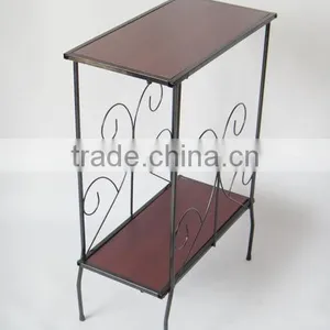 2 Tier Metal Occasional Decorative Magazine Table or Sofa Side Table thumbnail-3