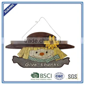 Scarecrow Poly Resin WALL DECOR thumbnail-1