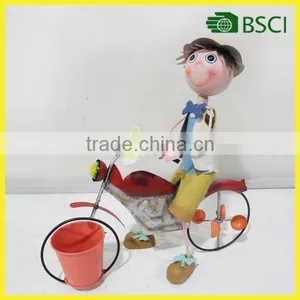Metal Garden Decoration Bicycle Dolls Colourfull Decoration thumbnail-1