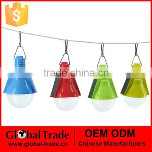Outdoor Solar Lamps Solar Camping Lantern 2LED Lighting Bulb Solar Hanging Lights G0104 thumbnail-1