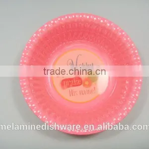 100% Melamine Factory Wholesale Safety Kids Children Cake Plate thumbnail-3