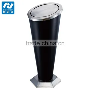 201 Stainless Steel Hotel Ground Ash Barrel Waste Bin Manufacturer thumbnail-2