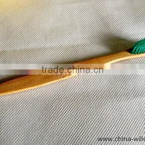 Soft Nylon Bristle Toothbrush With Bamboo Handle thumbnail-2