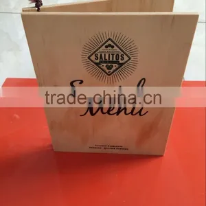 Hot Sale Custom-made Wooden Menu Folder / Wood Restaurant Menu Cove rs / Wood Restaurant Menu thumbnail-4