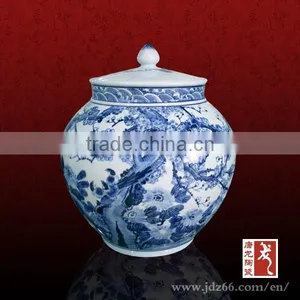 Modern Style Good Quality Blue and White Ceramic Container Homes China for Hot Sale thumbnail-1