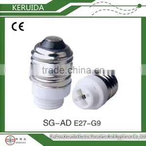 High Quality Plastic Halogen E27 to G5.3 Lampholder Conversion Adapter thumbnail-2