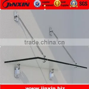 JINXIN Excelent Quality With Competitive Price Stainless Steel Glass Canopy thumbnail-2