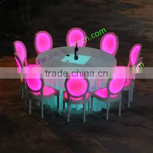 Outdoor Illuminated Led Stool High Bar Chair for Event Furniture Hire Business thumbnail-3