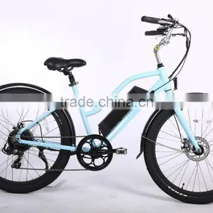 2017 Newly Design 26 Inch CE Approved Sand Beach Cruiser Electric Bike thumbnail-2