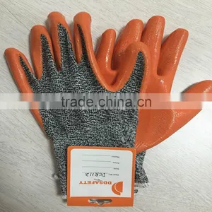 DDSAFETY 2017 Hot Sales Stainless Steel And Polyester Blend Cut Resistant Gloves thumbnail-2