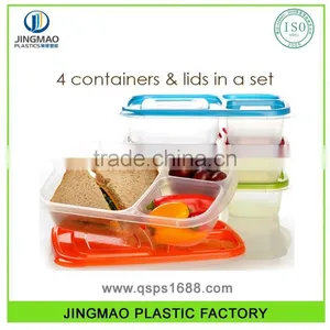3 Compartment Plastic Food Storage Container thumbnail-1