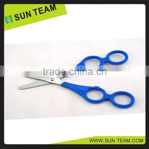 SC085L 6-3/4" Left Hand Finger Insert Stationery Scissors for Shape Cutting thumbnail-2