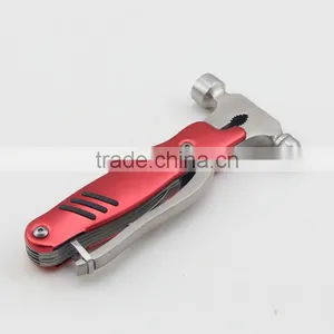 Red Multi-function Tool Hammer Drill Plier 7 in 1 Multi Hammer thumbnail-1