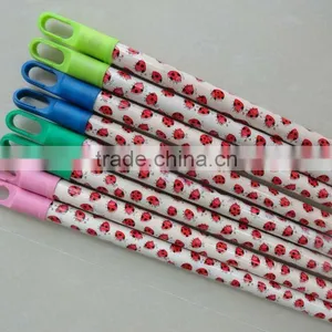 PVC Coated Wooden Mop Handle Stick thumbnail-1