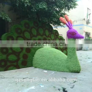 Guangzhou Professional Factory,artificial Indoor Outdoor Boxwood Peafowl Topiary thumbnail-3