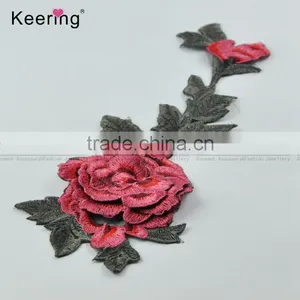 Sew-on Clothes Flower Applique Dress Embroidery Patch Fabric thumbnail-4