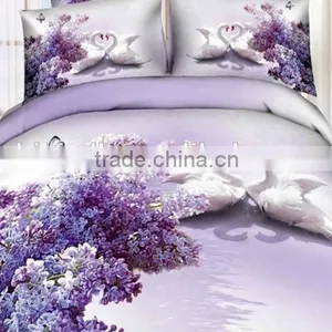 China Made Polyester Digital Printed Sale New Bed Sheet /bedspread Design thumbnail-3